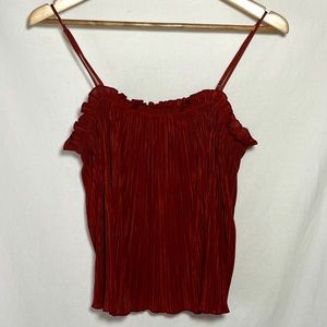 Madewell top, burgundy red